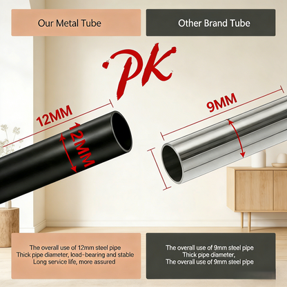 2-Drawer Rattan Accent Nightstand with Mid-Century Wooden Legs