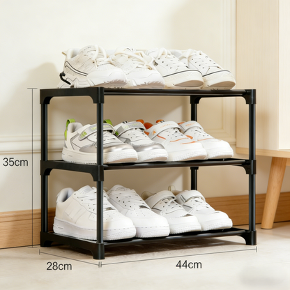 2-Drawer Rattan Accent Nightstand with Mid-Century Wooden Legs