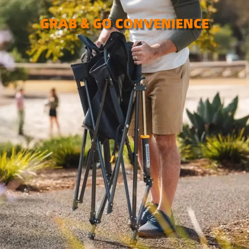 Extra-Wide Rocking Chair with Side Table | Breathable Mesh & 350lbs Support